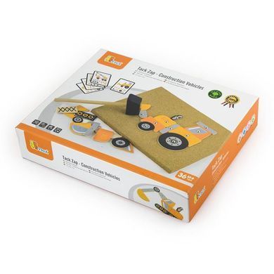 Набор для творчества Viga Toys Деревянная аппликация Строительная техника (50336) dt_79226 фото