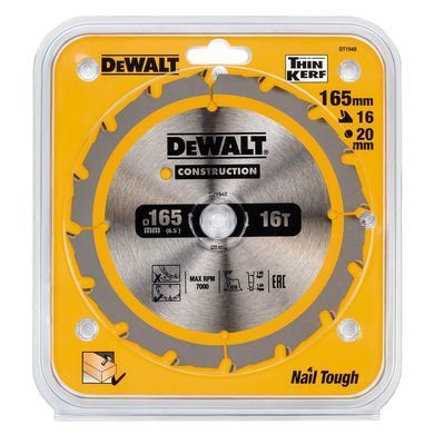 Диск пильный CONSTRUCTION DeWALT DT1948