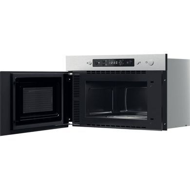 Whirlpool Мікрохвильова піч вбудована, 22л, електронне упр., 750Вт, гриль, дисплей, нерж (385693) MBNA920X фото