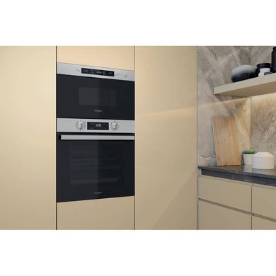 Whirlpool Мікрохвильова піч вбудована, 22л, електронне упр., 750Вт, гриль, дисплей, нерж (385693) MBNA920X фото