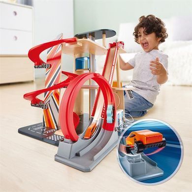 Автотрек Hape с паркингом, лифтом и вертолетной площадкой (E3019A) dt_14983 фото