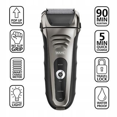 Електрична бритва Wahl сіткова Aqua Shave (317125) 07061-916 фото
