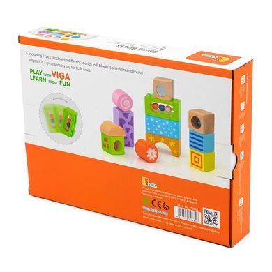 Дерев'яні кубики Viga Toys Брязкальця (50682) dt_854 фото