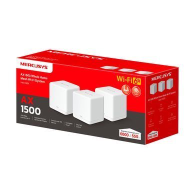 Домашня Mesh Wi-Fi система Mercusys(3шт у комплект і) MERCUSYS Halo H60X(3-pack)