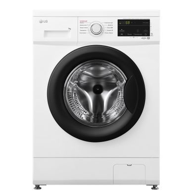 LG Пральна машина фронтальна, 7кг, 1200, A+++, 44см, дисплей, пара, інвертор, білий (369414) F2J3HS8W фото