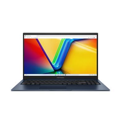 ASUS Ноутбук Vivobook 15 X1504VA-BQ499 15.6" FHD IPS, Intel i3-1315U, 16GB, F512GB, UMA, noOS, Блакитний (373297) 90NB10J1-M00PH0 фото