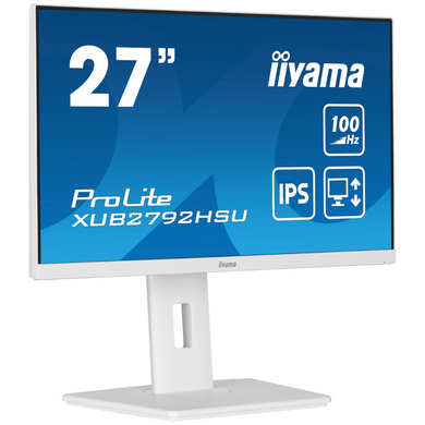27" 16:9 IPS РК монітор, 1920х1080, 0.4 мс (MPRT), 100 Гц, FreeSync, 1xHDMI/1xDP/4xUSB 3.2, SP 2x2 В IIYAMA XUB2792HSU-W6 3724093 фото