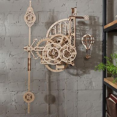 Дерев'яний механічний 3D конструктор Ugears Аеро Годинник (70154) dt_93622 фото