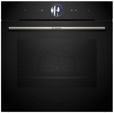 Bosch Духова шафа електрична, 71L, A+, дисплей, конвекція, пара, чорний (367829) HSG7361B1 фото