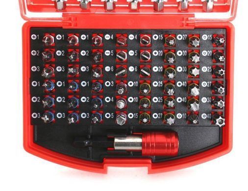 Набор бит из 56 предметов TORX, 1/4 - 25мм, 75мм TAGRED TA1206 TA1206 фото