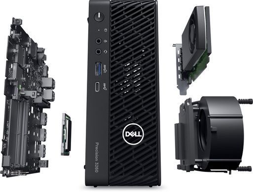 Dell Робоча станція Precision 3260 CFF/Intel i7-12700/16/512F/int/kbm/Lin (359482) N008P3260CFF фото