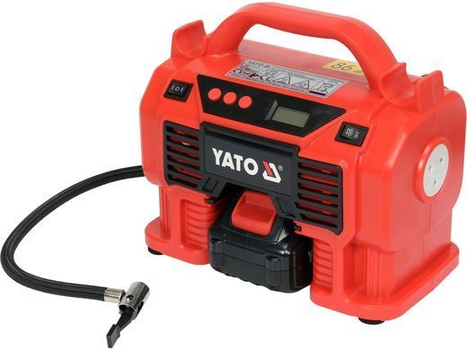 Компресор акумуляторний YATO YT-23247 Li-Ion 18 В, 3.0 AxГ, 60 Вт YT-23247 фото