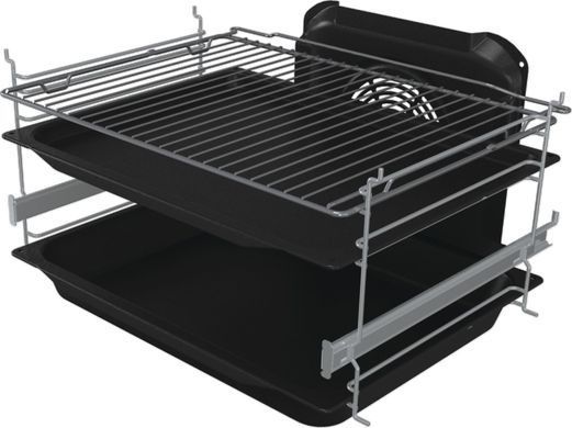 Gorenje Плита комбінована, 71л, 60x60см, дисплей, чавун,з кришкою, програматор IconLed,нерж (385821) GKS6C71XF фото