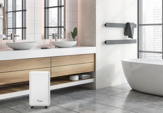 MYCOND Осушувач повітря Roomer Smart 12 побутовий, 12л.на добу, 120м3/год, 25м2, дисплей, ел. кер-ня, Wi-Fi, таймер, авто вимк., білий (369687) ROOMER_SMART_12 фото