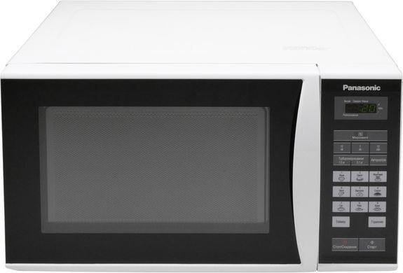 Мікрохвильова піч Panasonic, 25л, 800Вт, дисплей, відкрю ручкою, біло-чорний (391019) NN-ST342WZUE фото