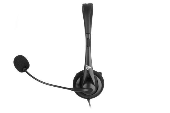 Гарнітура ПК моно On-ear 2E CH11 USB, omni-mic, 2м, чорний (337805) 2E-CH11MU фото