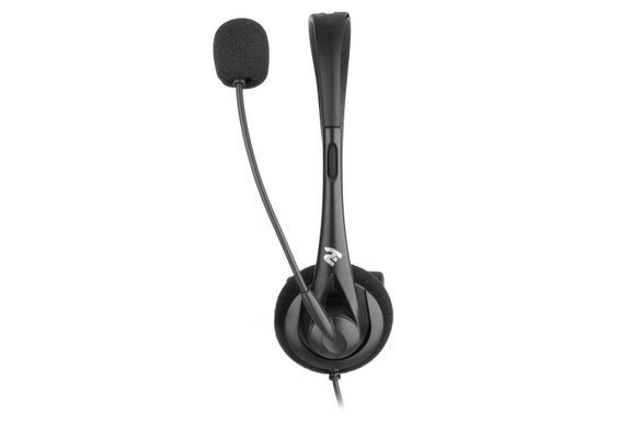 Гарнітура ПК моно On-ear 2E CH11 USB, omni-mic, 2м, чорний (337805) 2E-CH11MU фото