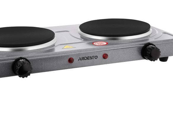 Електроплитка ARDESTO ECS-J220G - 2 конфорки горизонт. 2000 Вт/ графіт (349931) ECS-J220G фото