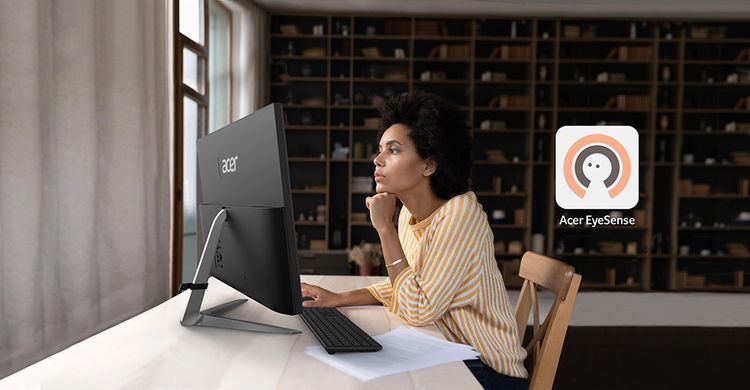 Acer Комп'ютер персональний моноблок Aspire C24-1800 23.8" FHD, Intel i5-12450H, 16GB, F1024GB, UMA, WiFi, кл+м, без ОС, чорний (374680) DQ.BM2ME.002 фото