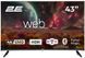 Телевізор 43" 2E LED 4K 60Hz Smart WebOS Black (387404) 2E-43A07KUW