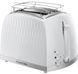 Russell Hobbs Тостер Honeycomb, 850Вт, пластик, широкі слоти, білий (332905) 26060-56