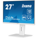 27" 16:9 IPS РК монітор, 1920х1080, 0.4 мс (MPRT), 100 Гц, FreeSync, 1xHDMI/1xDP/4xUSB 3.2, SP 2x2 В IIYAMA XUB2792HSU-W6 3724093
