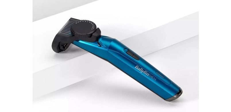 BaByliss Тример для стрижки бороды, 1 насадка, футляр, синий