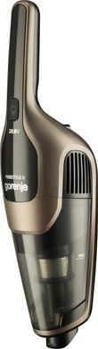 Пылесос Gorenje беспроводный, 176Вт, конт пыль -0.6л, автон. раб. до 70мин, HEPA, 2 в 1, подсветка, индикатор, щетка- электротурбо, бронзы SVC288191FSIIGO фото