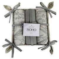 Кухонний текстиль SOHO Наб. руш. 40*60см бавовна 100% Grey хліб. 3 шт.