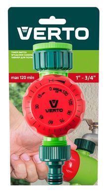 Таймер для поливу VERTO 15G750, механічний, до 120 хвилин 15G750 фото