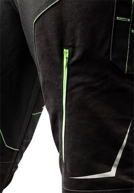 Рабочие брюки NEO TOOLS 81-234, хлопковые, усиления Cordura, вентиляция, светоотражатели 3M, сертификация CE