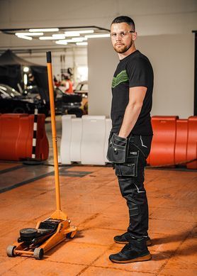 Рабочие брюки NEO TOOLS 81-234, хлопковые, усиления Cordura, вентиляция, светоотражатели 3M, сертификация CE
