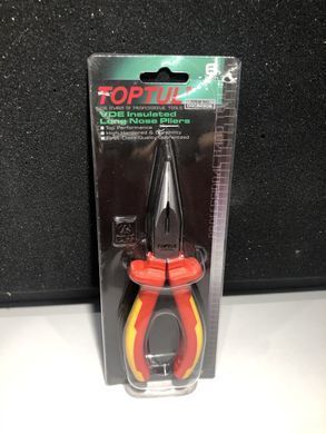 Плоскогубцы диэлектрические удлиненные 6" 1000V VDE TOPTUL DGCB2206