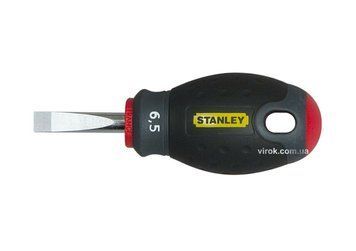 Отвертка плоская STANLEY "FatMax Stubby": шлиц SL6,5 х 30 мм