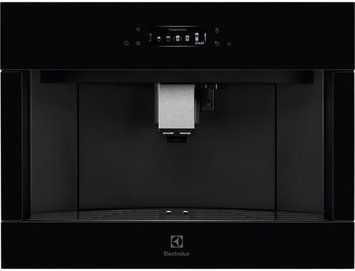 Electrolux Кавомашина вбудована, 2,5л, зерно+мелена, автомат.капуч, дисплей, сернор.керування, підсвітка, чорний (378518) KBC85Z фото