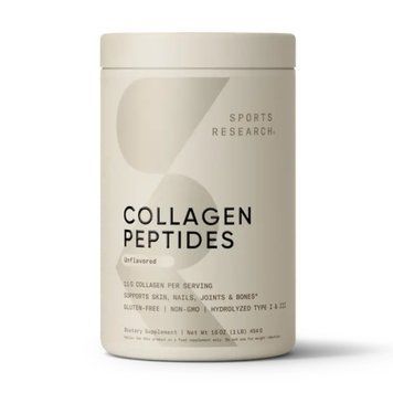 Collagen Peptides - 454g Unflavored Sport Research / Пептиды коллагена безвкусны
