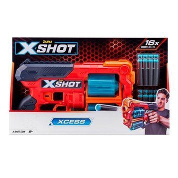 Швидкострільний бластер X-Shot Red Excel Xcess TK-12 із 16 патронами (36436R) dt_23487 фото