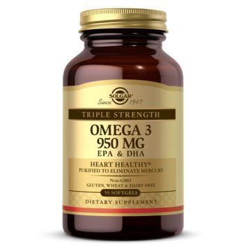 Triple Strength Omega-3 950 mg - 50 softgels Solgar