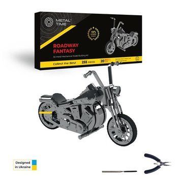 Коллекционная модель-конструктор Metal Time Harley Davidson Roadway Fantasy Мотоцикл механический (MT012) dt_96314 фото