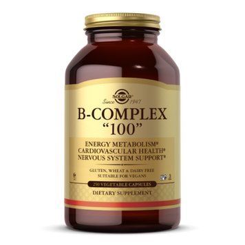 Комплекс витаминов B 100 Solgar B-Complex 100, 250 капсул