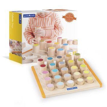 Дерев'яний сортер Guidecraft Manipulatives Кольорові циліндри (G6734) dt_2182 фото
