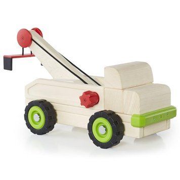 Велика машинка Guidecraft Block Science Trucks Евакуатор дерев'яний 37 см (G7532) dt_2267 фото