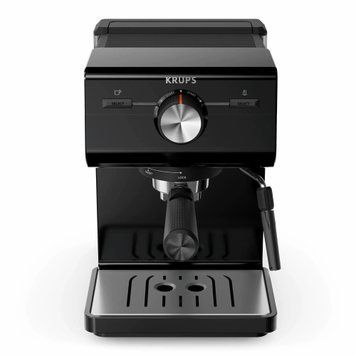 Кофеварка рожковая Krups Authentic C50 2л, молотая, ручной капучинатор, 15 бар, черный (382846) XP381810 фото