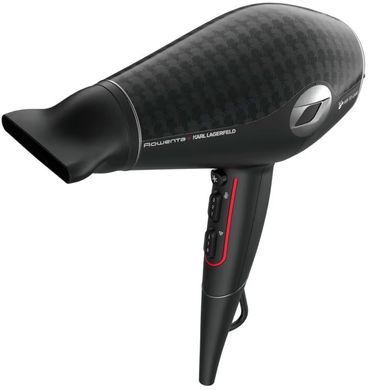 Rowenta Фен Glow Addict, 1800Вт, 3 режими, дифузор, іоніз-я, хол. обдув, чорний (374195) CV613LF0 фото