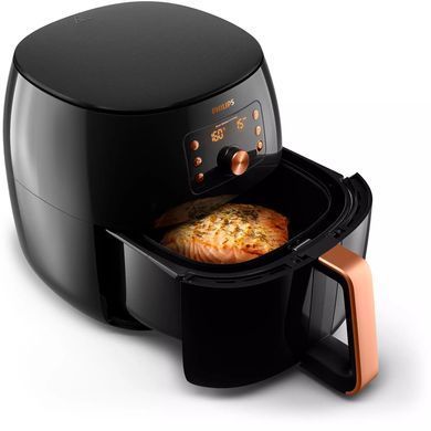 Мультипечь Philips Premium XXl, 2225Вт, чаша-7.3л, сенсорное управл., пластик, черно-золотой. HD9867/90 фото