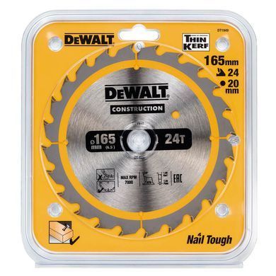 Диск пильный CONSTRUCTION DeWALT DT1949