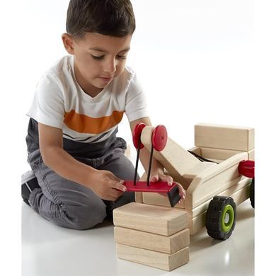 Большая машинка Guidecraft Block Science Trucks Эвакуатор деревянный 37 см (G7532) dt_2267 фото