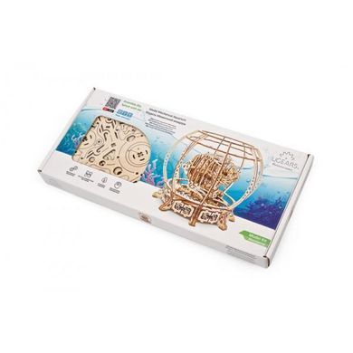 Деревянный механический 3D конструктор Ugears Аквариум (70155) dt_93623 фото