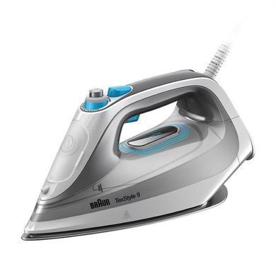 Braun Праска TexStyle 9, 3000Вт, 330мл, паровий удар -225гр, нерж. сталь, сірий (376408) SI9270WH фото