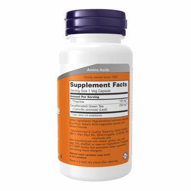 Л-Теанін NOW Foods (L-Theanine) 100 мг 90 капсул